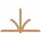 Ekena Millwork Redmond Timber Gable Bracket, Western Red Cedar, 108"W x 63"H x 5 1/2"D x 5 1/2"F, 14/12 Pitch GBW108X63X0606RED00SWR - alternate 1